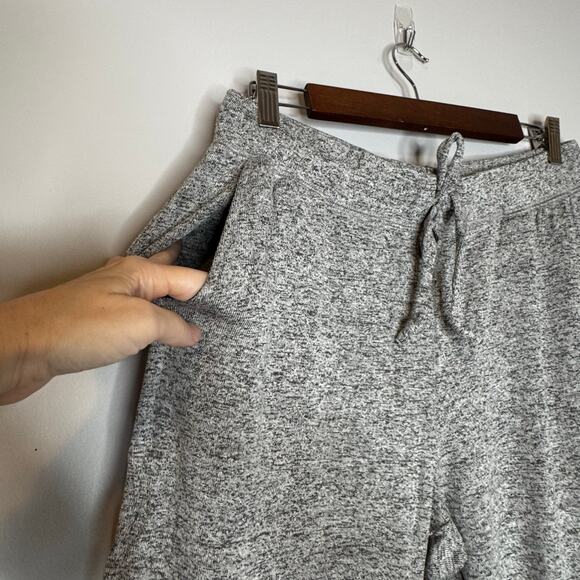 Laila Jayde Heather Gray Knit Drawstring Jogger Pants NWT Women Size Medium - Picture 4 of 10